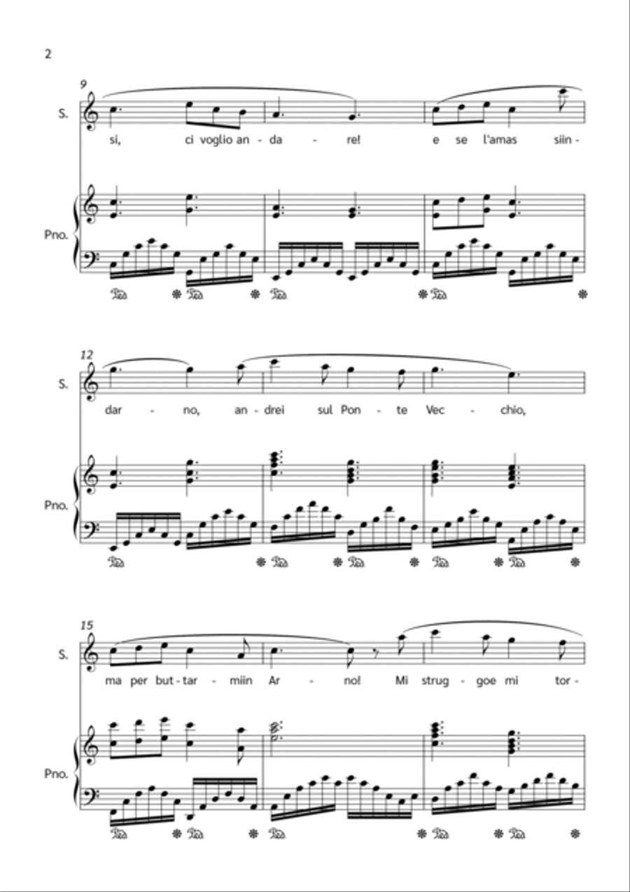 O Mio Babbino Caro Voice scores gallery preview page 2