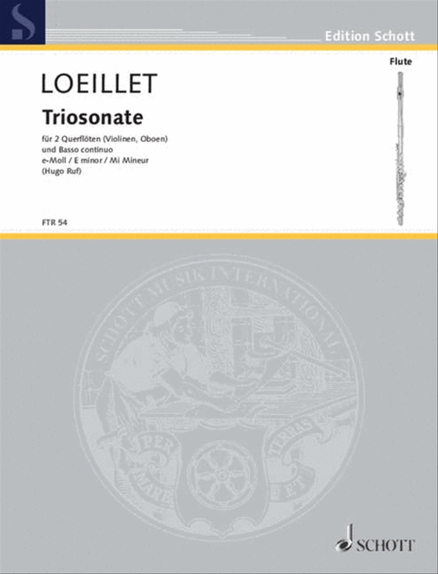 Trio Sonata in E Minor, Op. 1, No. 6 Flute Solo scores gallery preview page 1