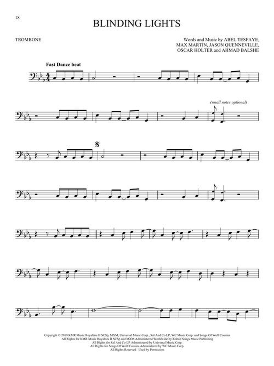 101 Simple Songs 101 Simple Songs Trombone Solo scores gallery preview page 6