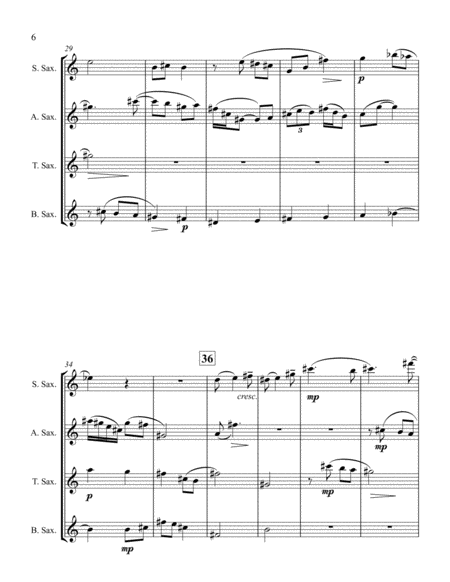 Two Vignettes for Sax Quartet image number null