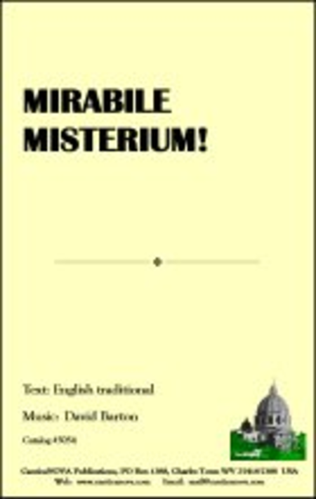 Mirabile misterium!