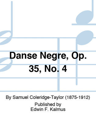 Book cover for AFRICAN SUITE: Danse Negre, Op. 35, No. 4