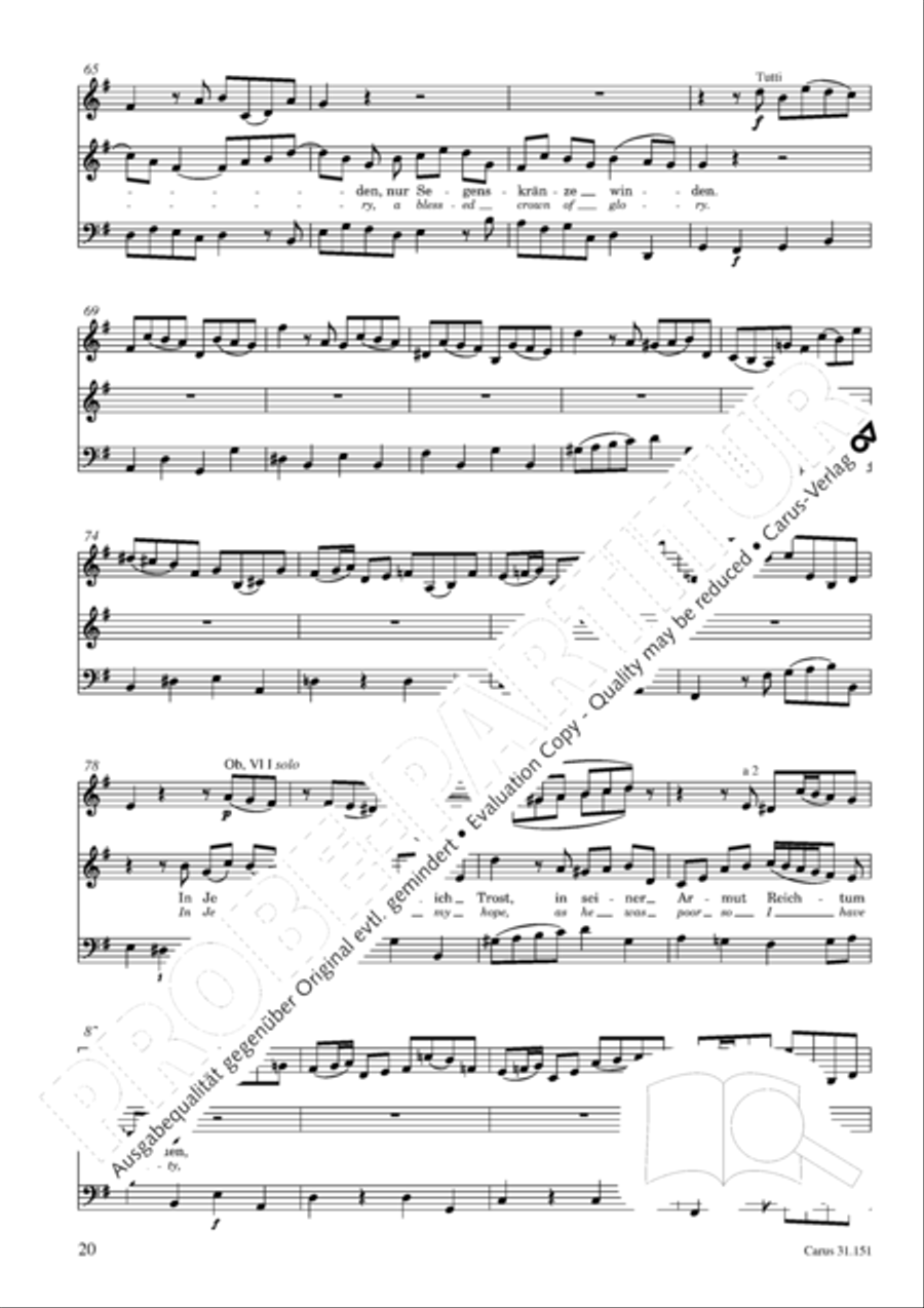 Comfort sweet, that Jesus came 4-Part scores gallery preview page 21