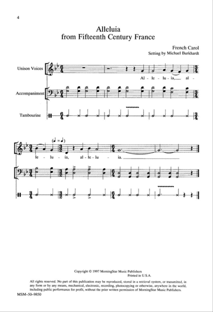 Alleluia Responses SSA scores gallery preview page 4
