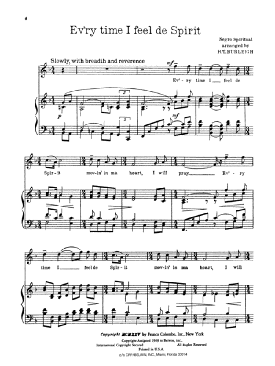 Album of Negro Spirituals Voice scores gallery preview page 4