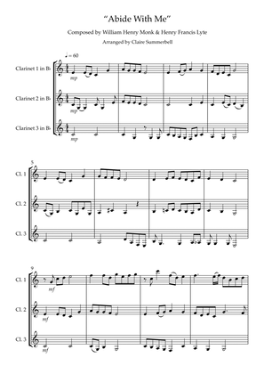 Abide With Me - Easy Clarinet Trio