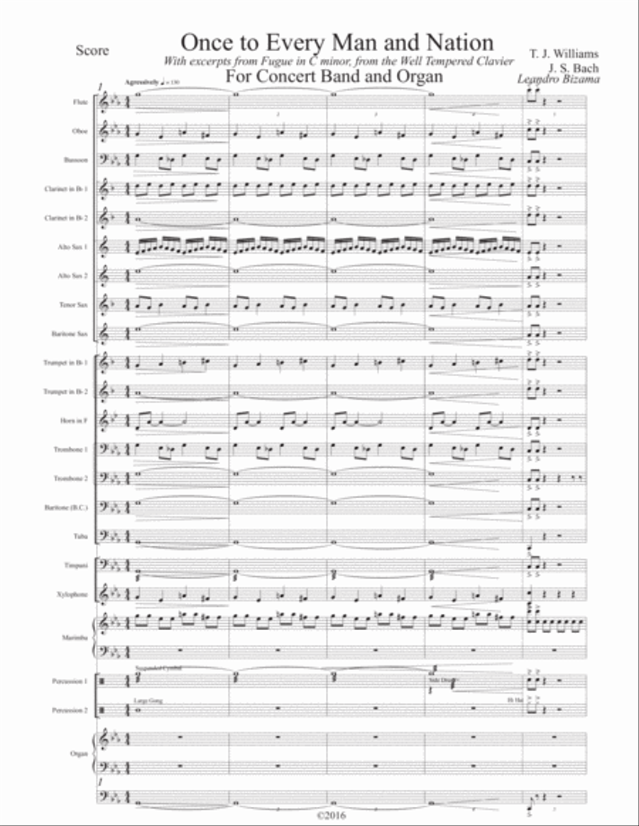 Once to Every Man Concert Band scores gallery preview page 2