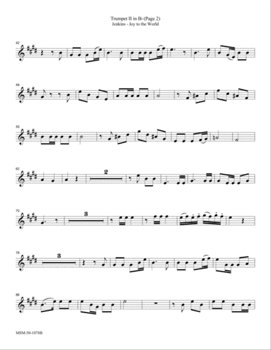 Joy to the World Choir scores gallery preview page 5