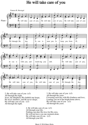 He will take care of you. A new tune to a wonderful Frances Ridley Havergal hymn.