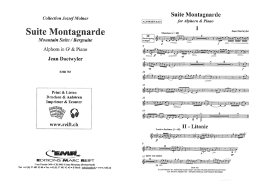 Suite Montagnarde Piano Accompaniment scores gallery preview page 2