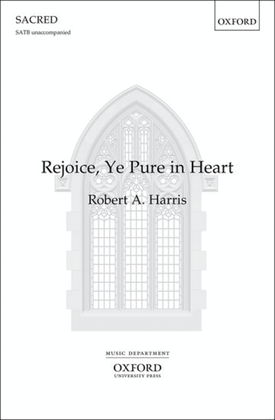 Book cover for Rejoice, ye pure in heart