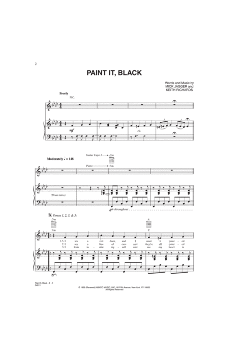 Paint It, Black Small Ensemble scores gallery preview page 2