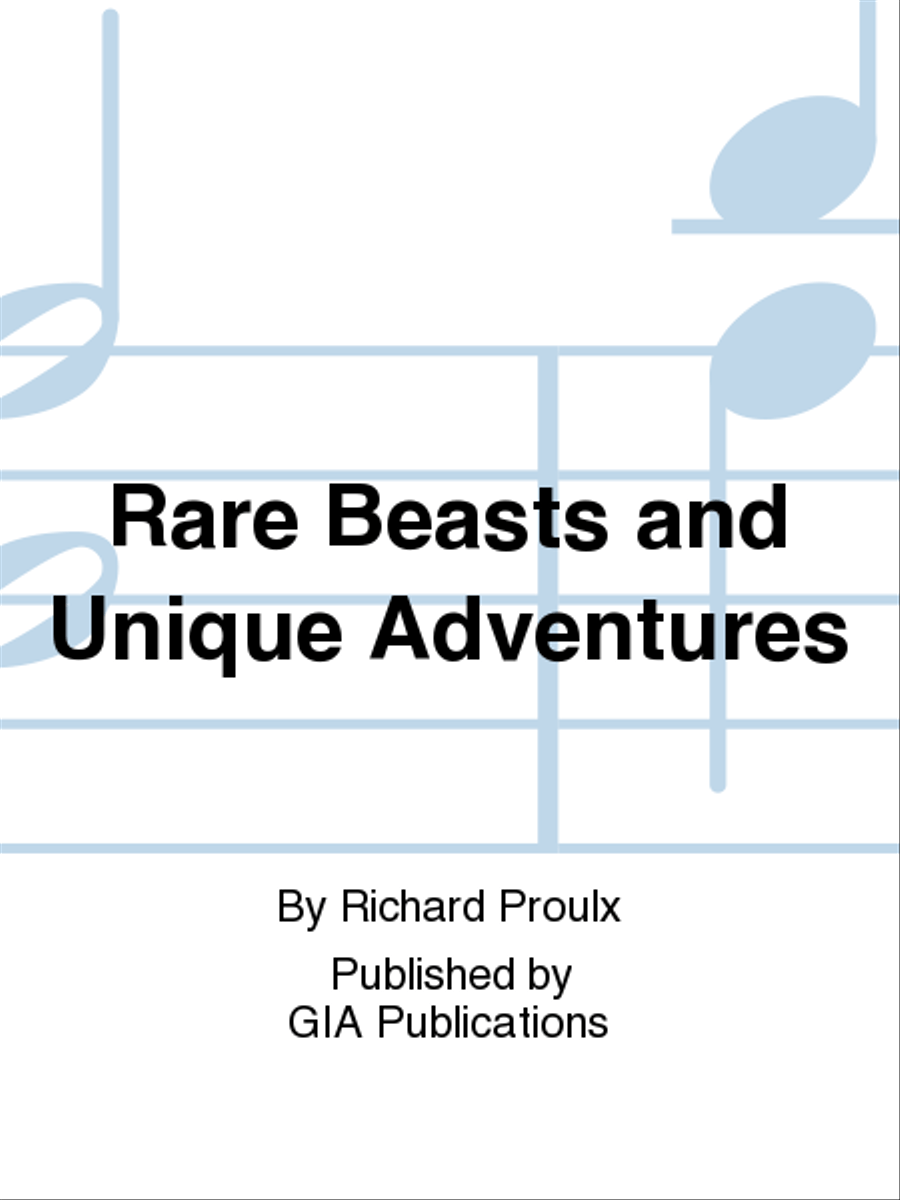 Rare Beasts and Unique Adventures CD scores gallery preview page 1