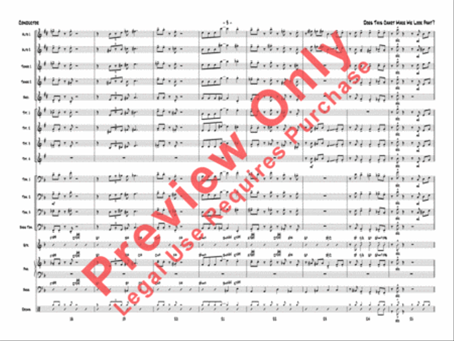 Does This Chart Make Me Look Phat? Jazz Ensemble scores gallery preview page 6