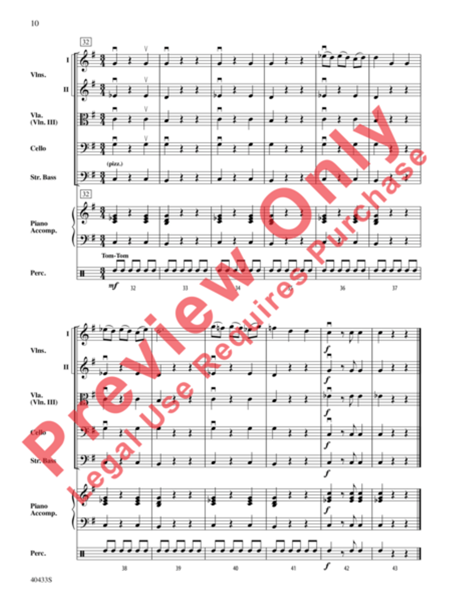 The Hobbit: An Unexpected Journey, Selections from String Orchestra scores gallery preview page 23