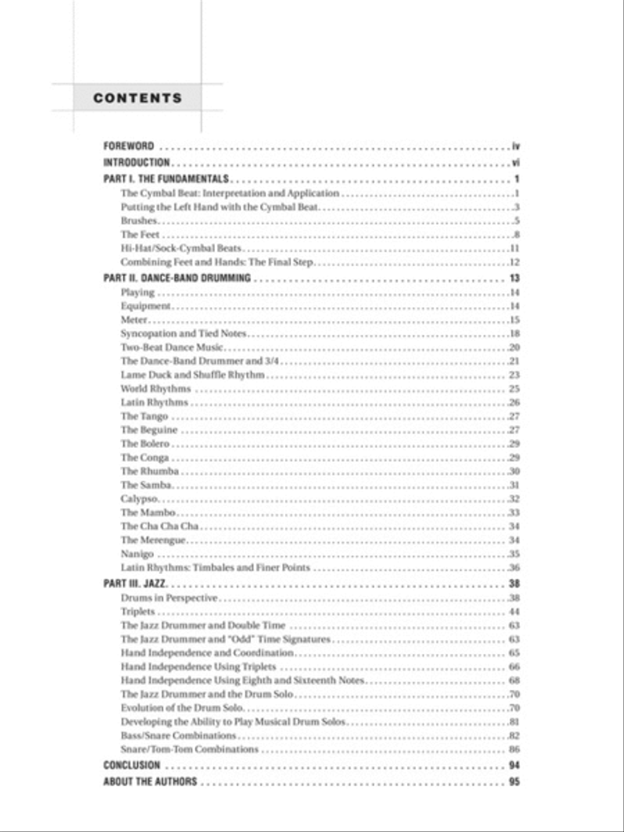 A Manual for the Modern Drummer - 2nd Edition Drums scores gallery preview page 2