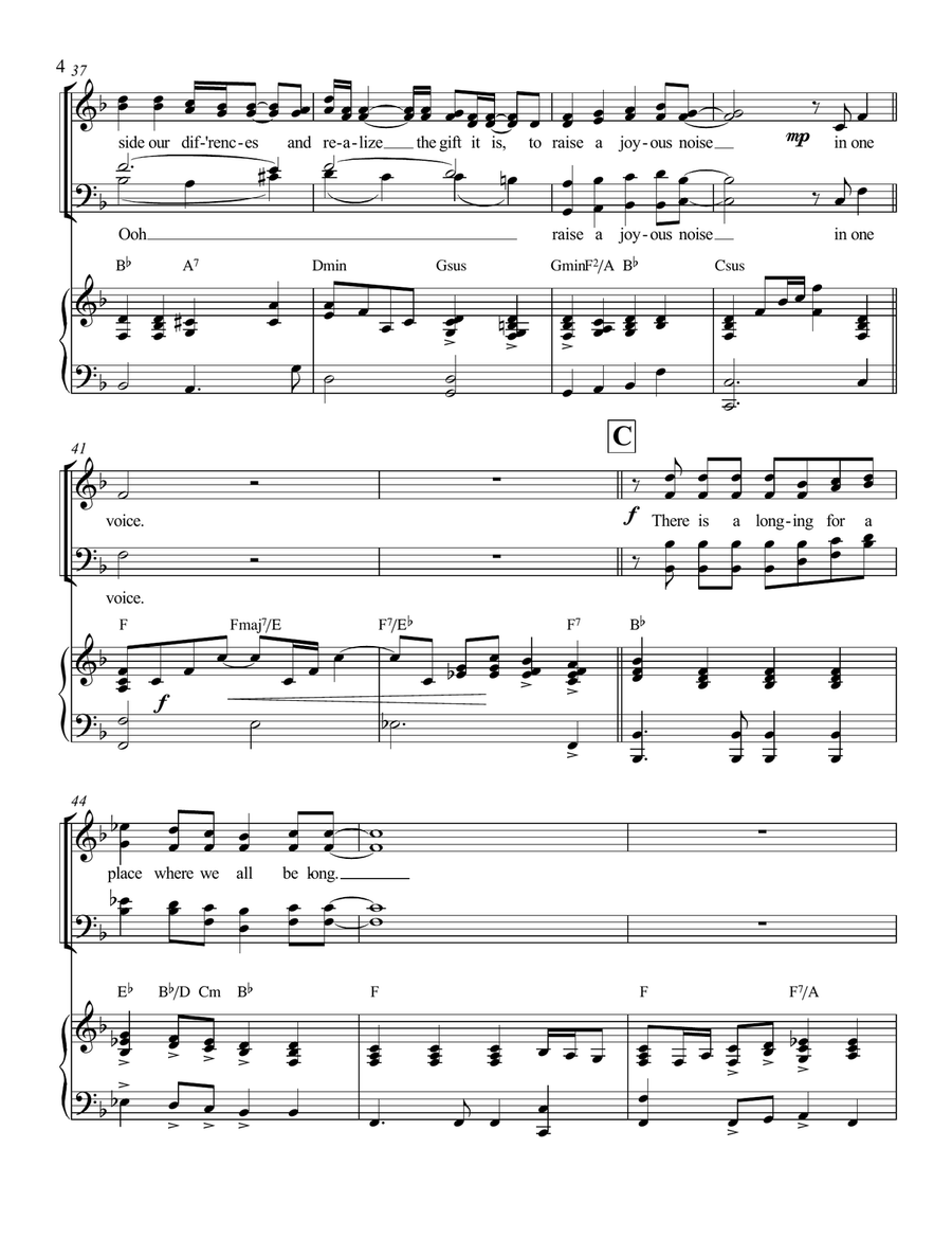 One Voice 4-Part scores gallery preview page 4