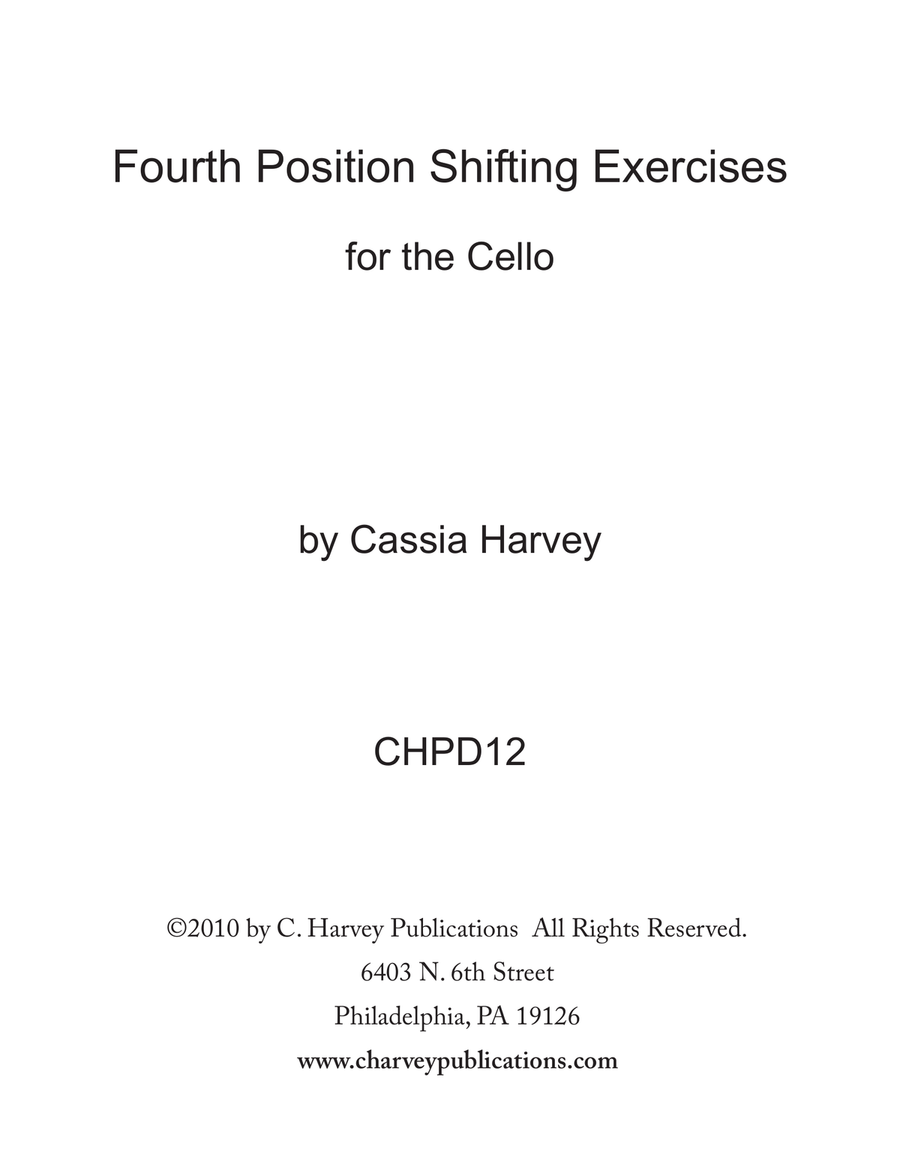 Fourth Position Shifting Exercises for the Cello Cello Solo scores gallery preview page 2