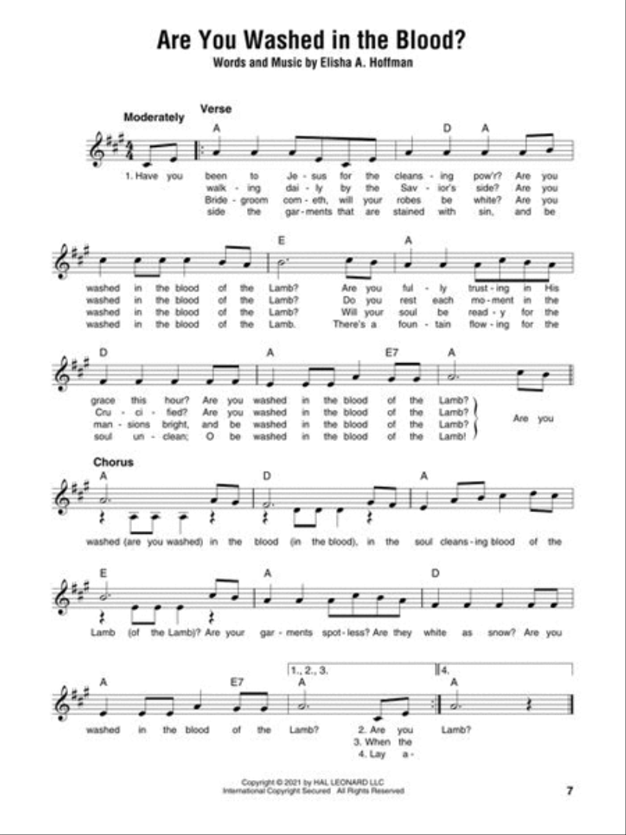 Gospel Songs & Hymns – Strum Together Banjo scores gallery preview page 9