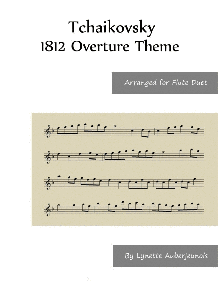 1812 Overture Theme - Flute Duet image number null