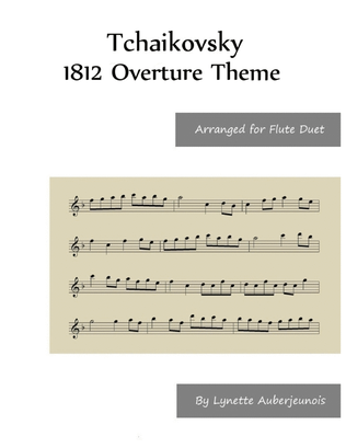 Book cover for 1812 Overture Theme - Flute Duet