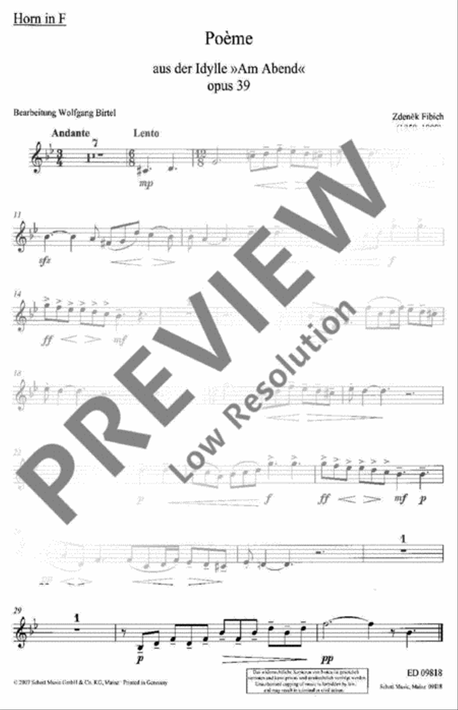 Poème Piano Accompaniment scores gallery preview page 6