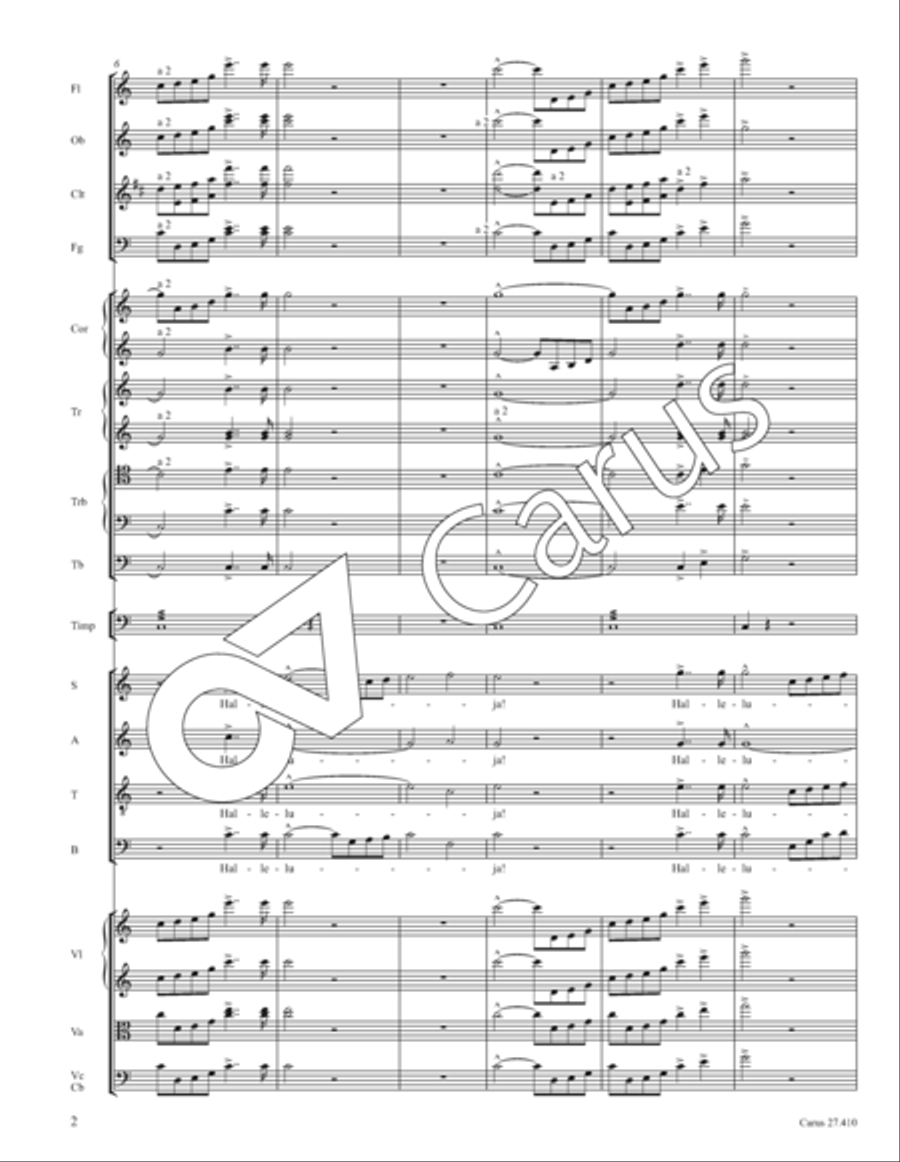 Psalm 150: Halleluja! Lobet den Herrn in seinem Heiligtum Orchestra scores gallery preview page 7