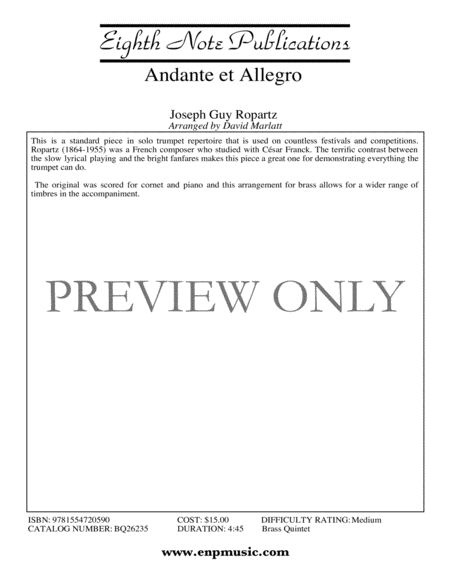 Andante et Allegro