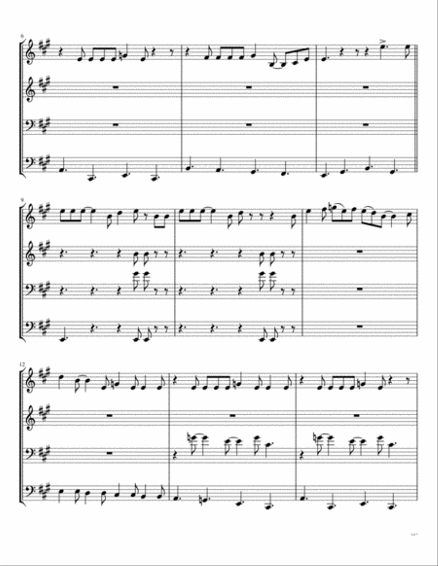 Heartbreak Hotel Brass Ensemble scores gallery preview page 3