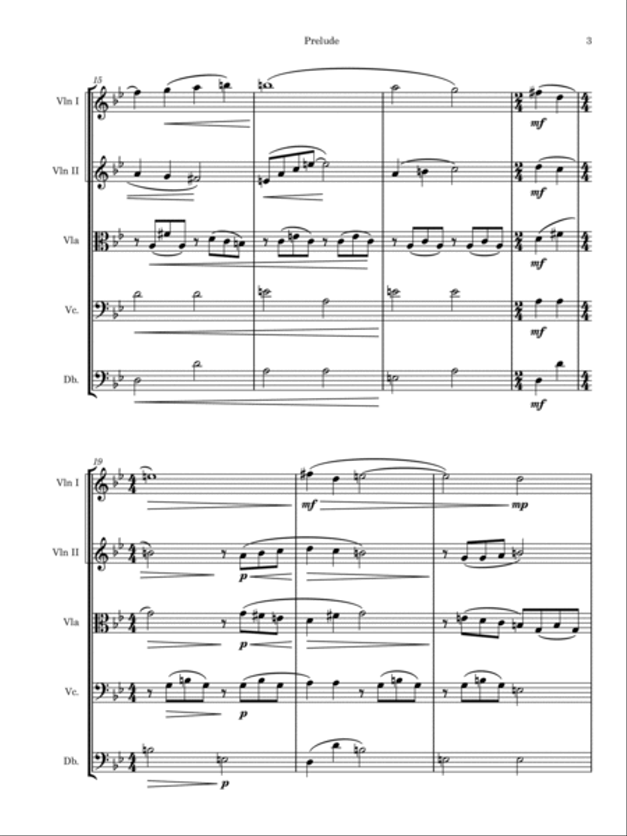 Prelude and Fugue Prelude and Fugue String Orchestra scores gallery preview page 5