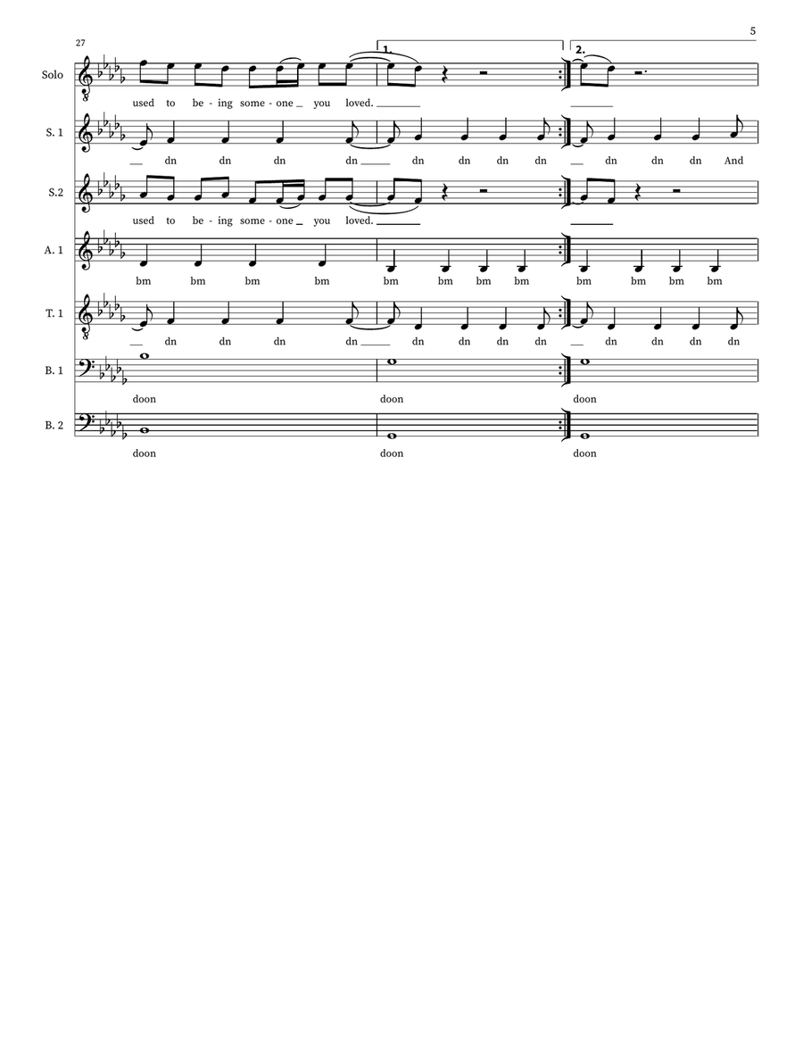 Someone You Loved Choir scores gallery preview page 5