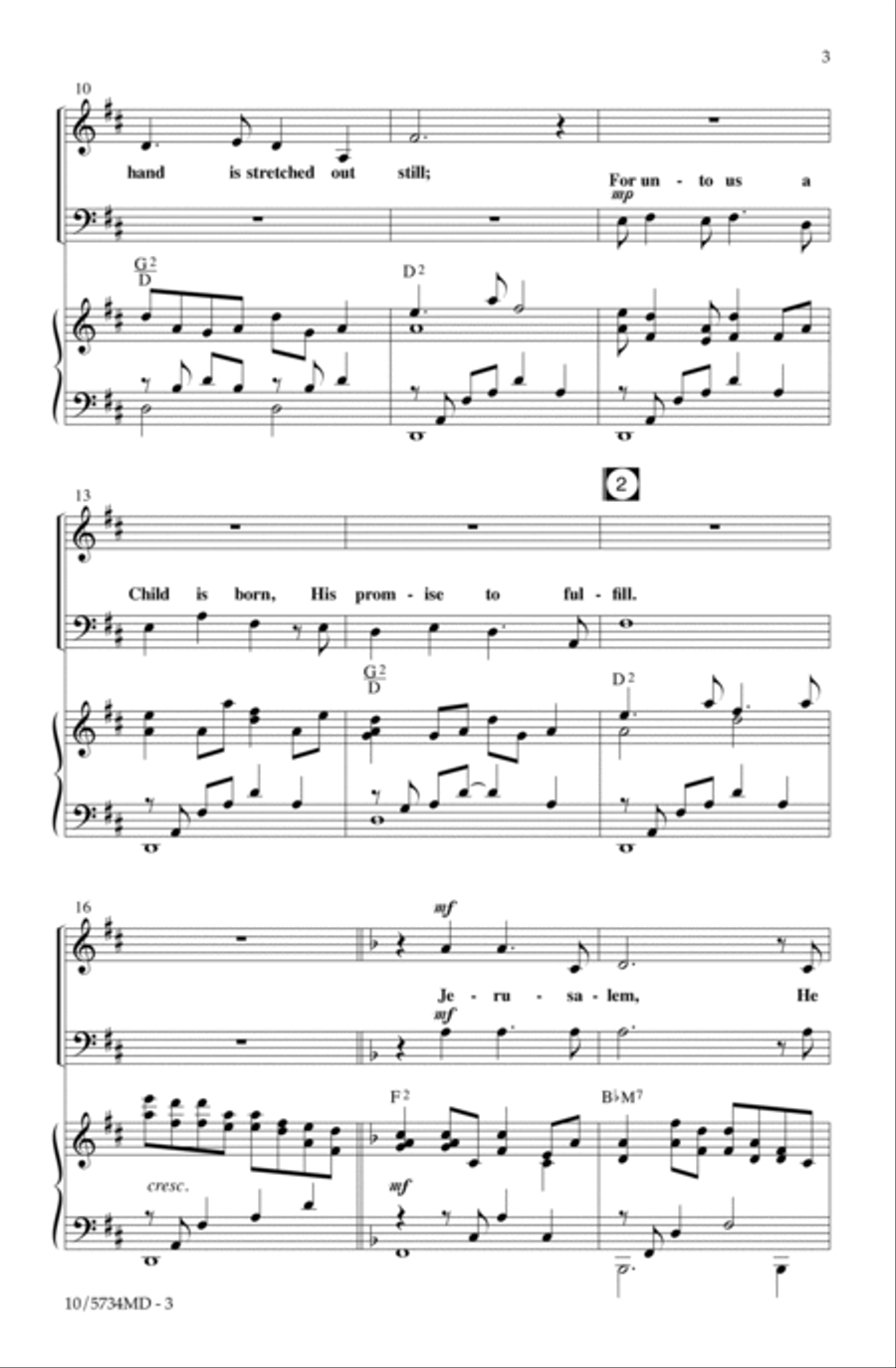 Bethlehem Morning Bethlehem Morning 4-Part scores gallery preview page 3