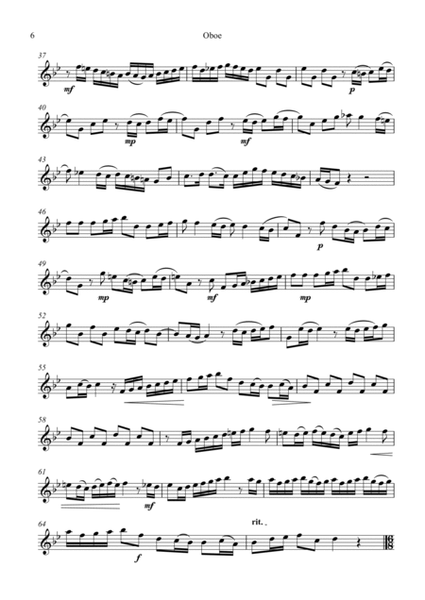 Telemann Trio Sonata in Bb major TWV42:B1. Trumpet (oboe) parts.