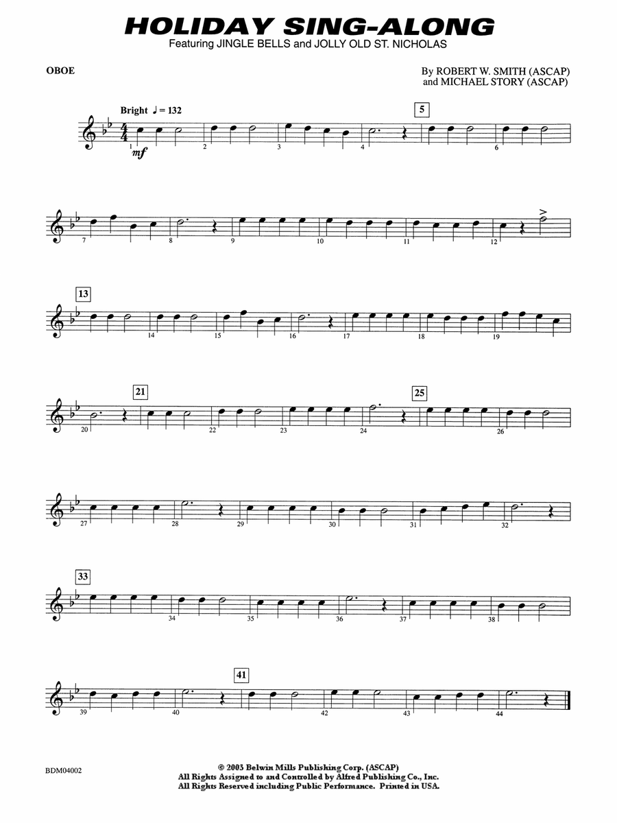 Holiday Sing-Along: Oboe