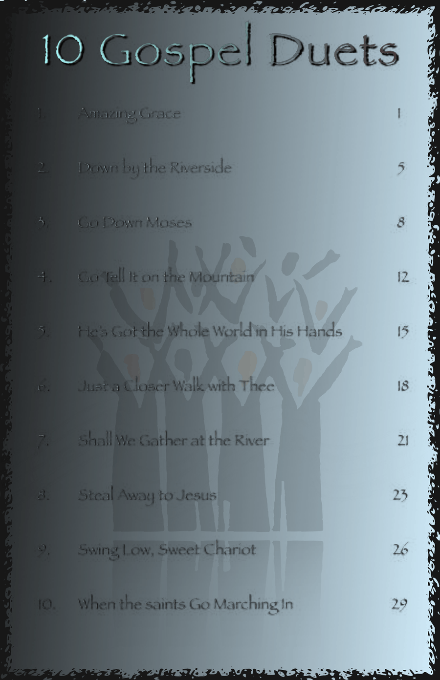 10 Gospel Duets for Trumpet and Alto Saxophone Alto Saxophone scores gallery preview page 2