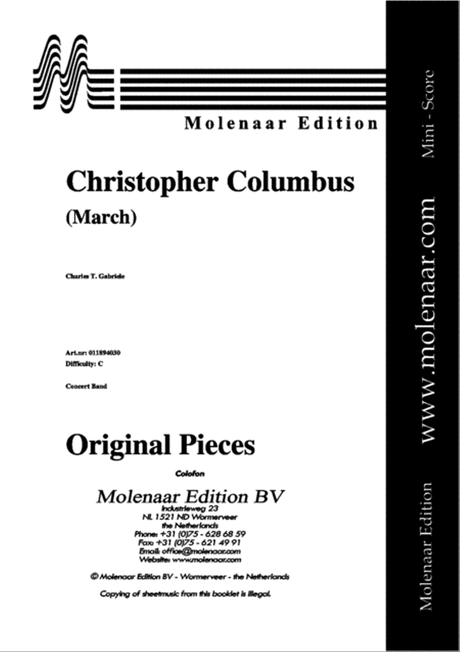 Christopher Columbus Concert Band scores gallery preview page 2