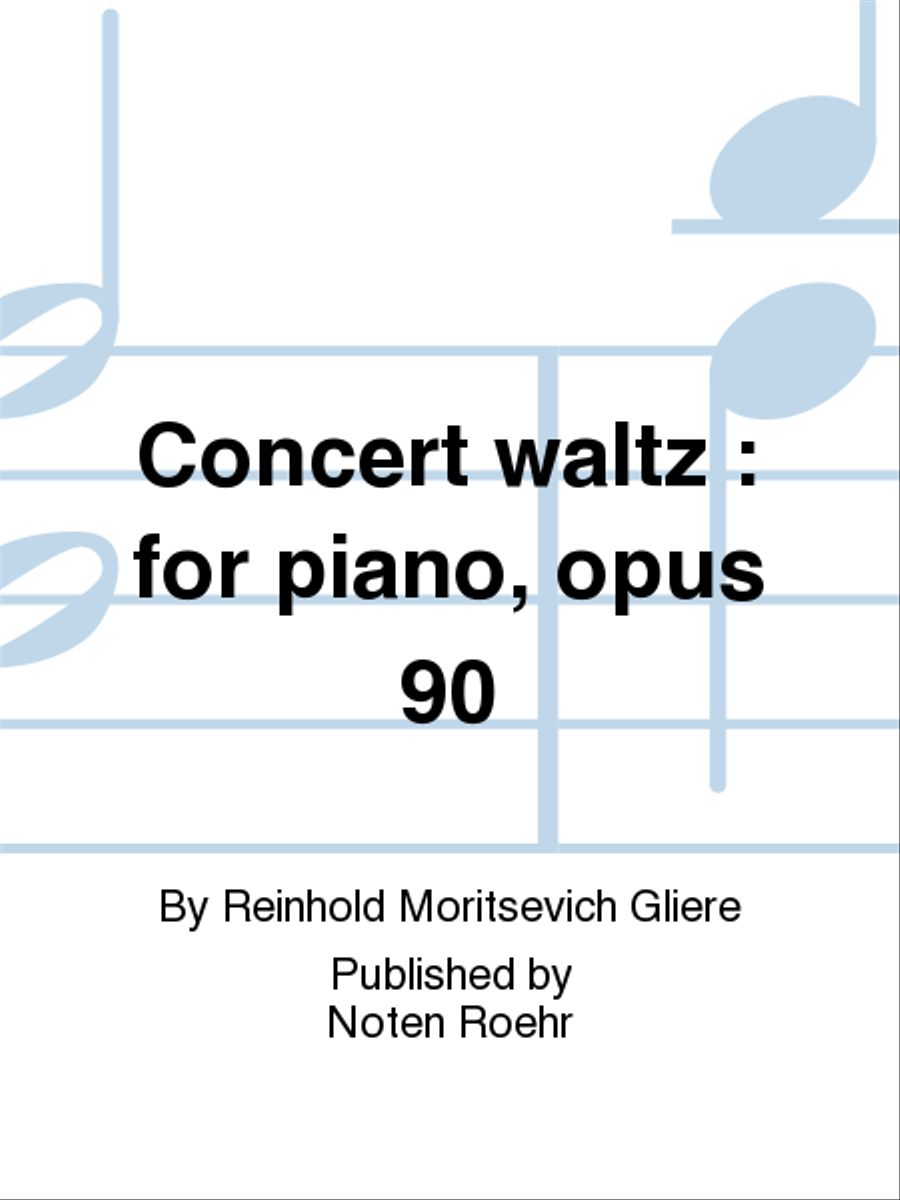 Kontsertnyi val's Piano Solo scores gallery preview page 1