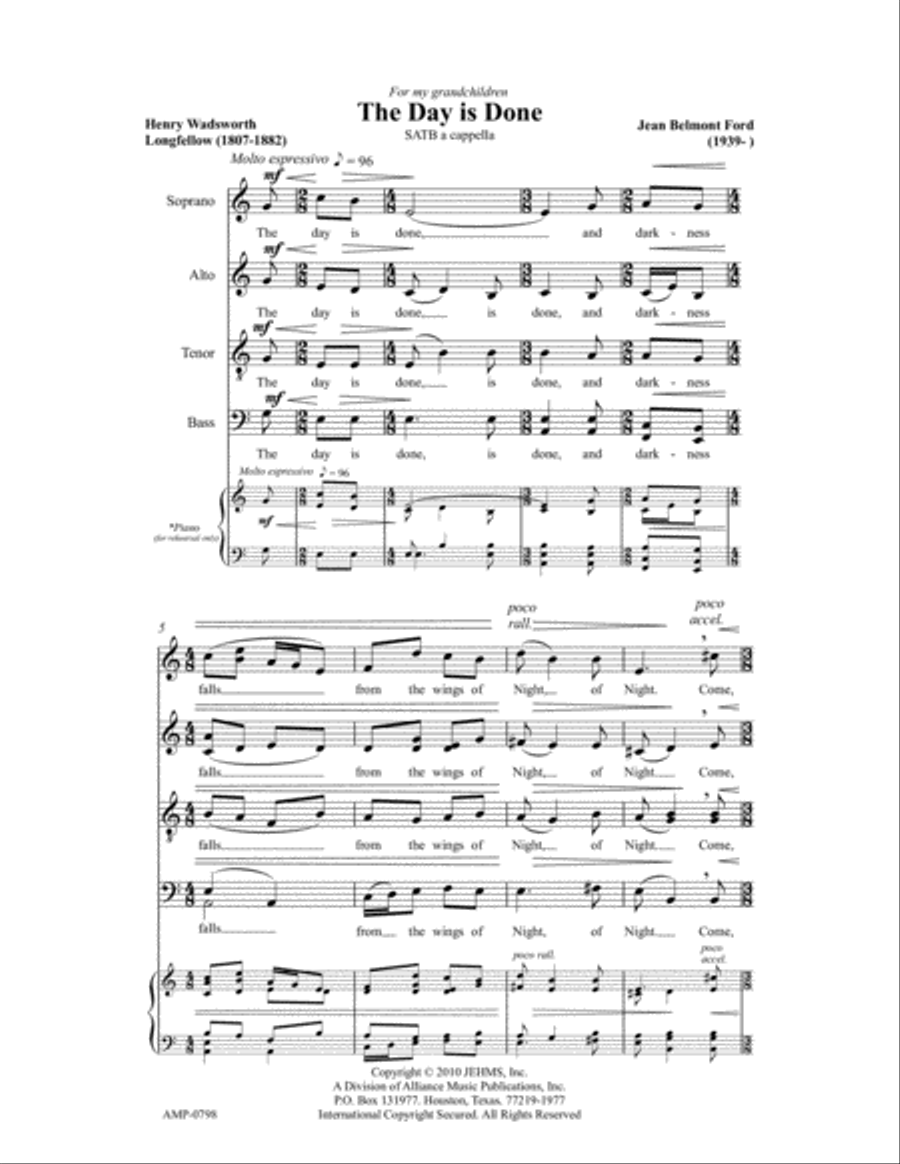 The Day Is Done The Day Is Done 4-Part scores gallery preview page 2