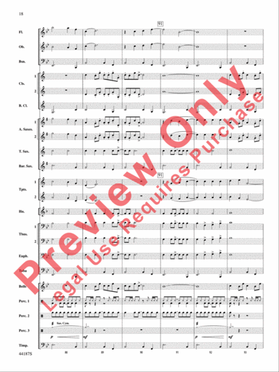 Zeeland Zeeland Concert Band scores gallery preview page 19