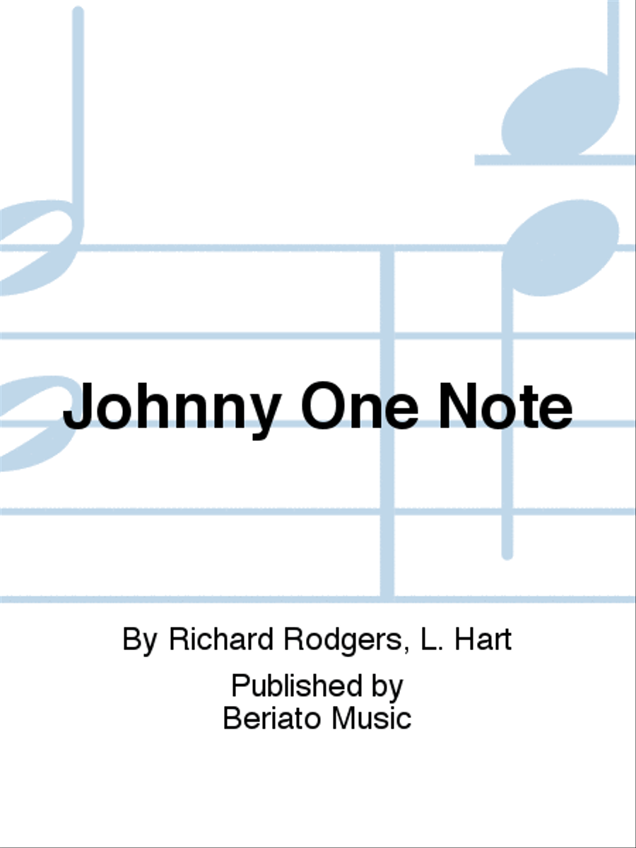Johnny One Note Piano, Vocal, Guitar scores gallery preview page 1