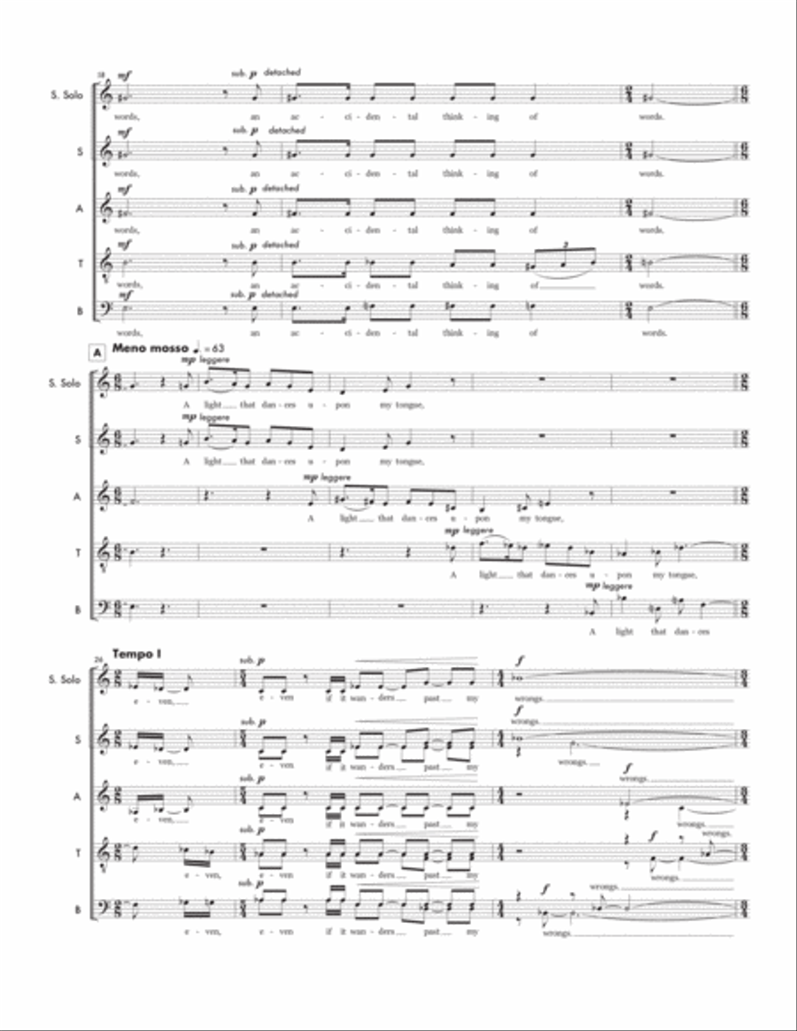 Night Song 4-Part scores gallery preview page 4