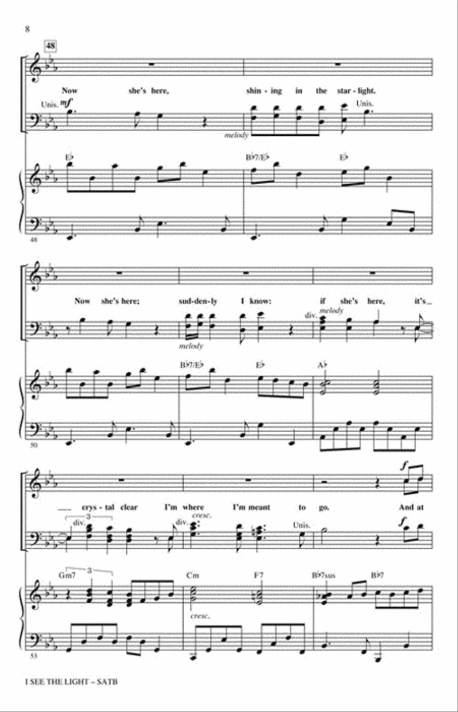 I See the Light Choir scores gallery preview page 2