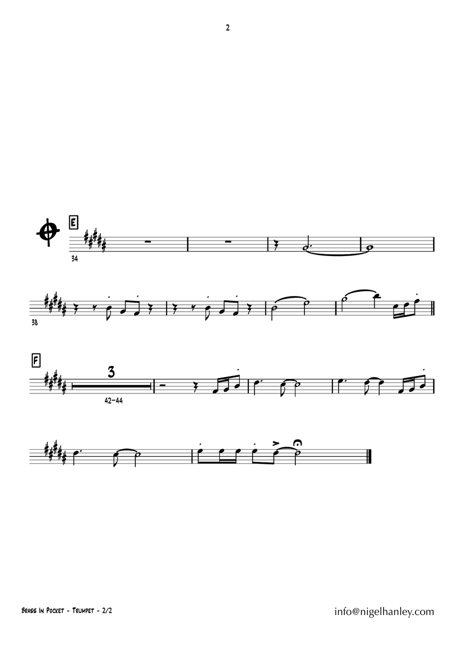 Brass In Pocket Jazz Ensemble scores gallery preview page 6