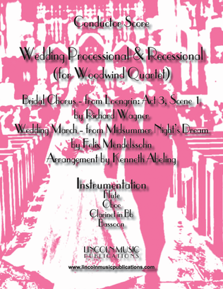 Book cover for Wedding Processional & Recessional (for Woodwind Quartet)