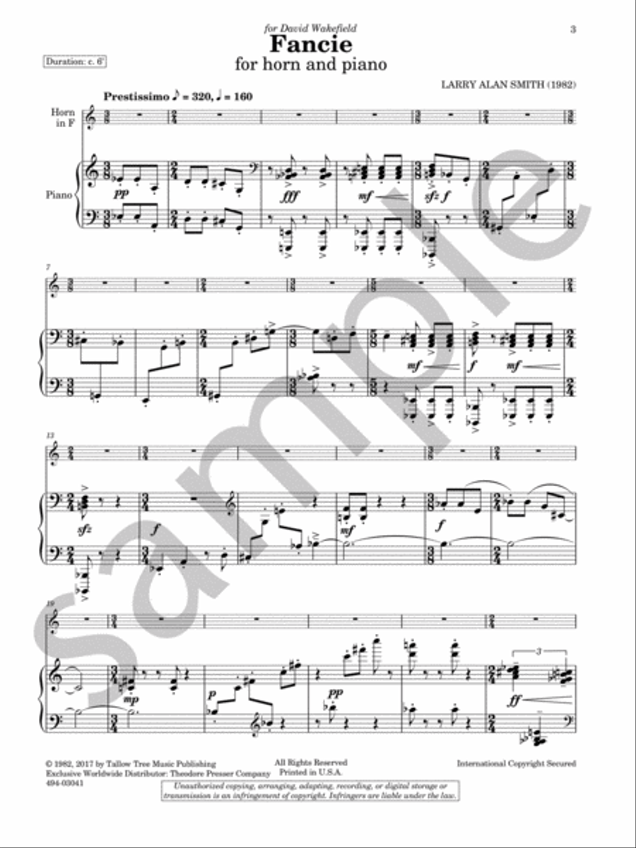 Fancie Fancie Piano scores gallery preview page 3
