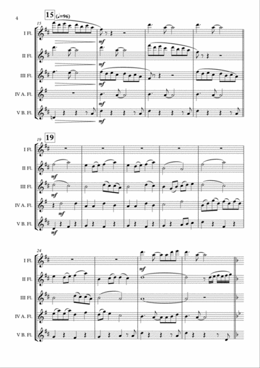 God Bless Us Everyone God Bless Us Everyone Flute Choir scores gallery preview page 5