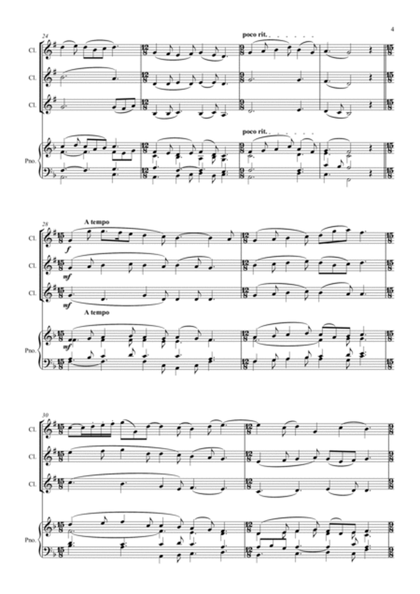 Six Christmas Carols for Clarinet Trio image number null
