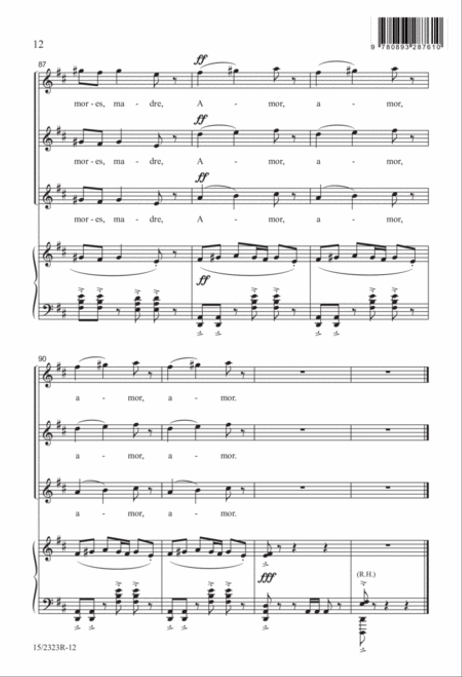 No puedo apartarme (I can't give up) SSA scores gallery preview page 12