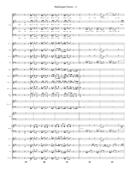 Hallelujah Chorus (orchestration, key of D)