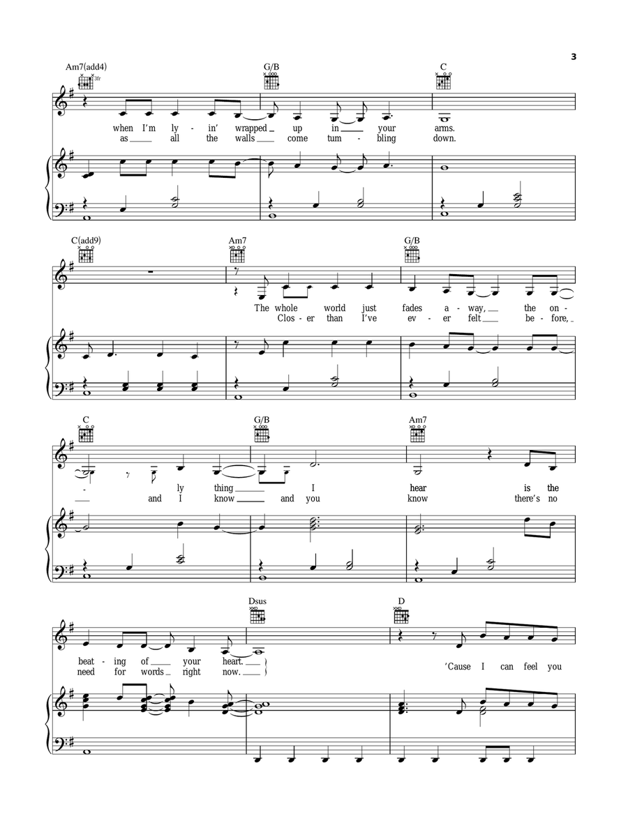 Breathe Piano, Vocal, Guitar scores gallery preview page 3